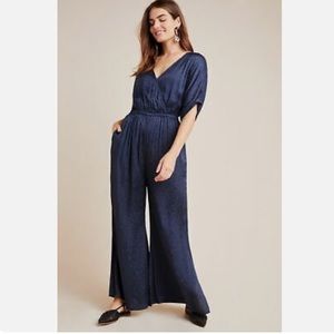 Maeve by Anthropologie blue jumpsuit